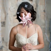 9 inch birdcage veil by Tessa Kim