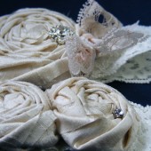 Vintage Romance Bridal Garter Set- Design 3