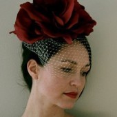 Lia silk flower headpiece