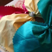 Silk bow headband