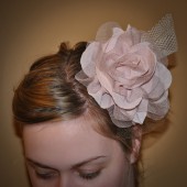 The \"Ruby\" Hair Flower
