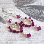 Affinity Swarovski Crystal and Sterling Silver Earrings