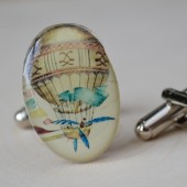 hot airballoon cufflinks
