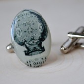hot airballoon cufflinks