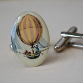 hot airballoon cufflinks