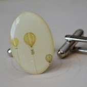 hot airballoon cufflinks