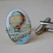 hot airballoon cufflinks