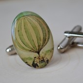 hot airballoon cufflinks
