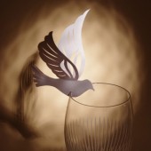 Dove Theme, Wine Glass Decor