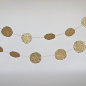 Gold Glitter Garland