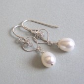 Honor Freshwater Pearl and Sterling Silver Earrings