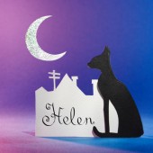 Black Cat Silhouette, Place Cards