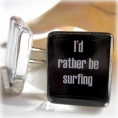 Surfing cuff links