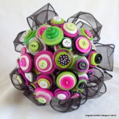 Disco Mama Button Bouquet