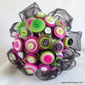 Disco Mama Button Bouquet