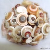 Sandy Beach Button Bouquet Wedding
