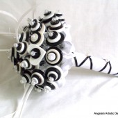 Tuxedo Black and White Wedding Bouquet