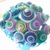 Sea form blue green bridal bouquet