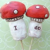 Red Mushroom Cake topper