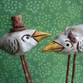 woodland wedding birds