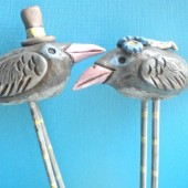 Grey Wedding Birds