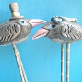 Grey Wedding Birds