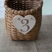 Adirondack Pack Basket Table Numbers