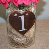 Vintage style table numbers