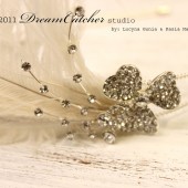 Elsa White Feather and Crystal headband, fascinator