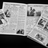 Mini Newspaper Wedding Program