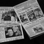 Mini Newspaper Wedding Program
