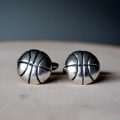 basketball cufflinks groomsmen