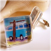 Surf bus cuff links