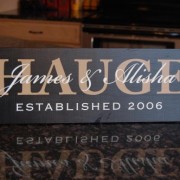 Custom Family Sign with Established Date- EMB-02