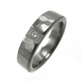 Diamond Titanium Ring