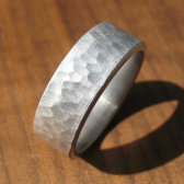 Hammered Stainless Ring