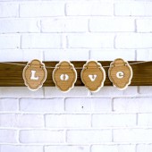 Custom Wooden Bunting