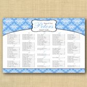 Baroque Wedding Seating Chart