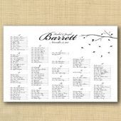 Branches Wedding Seating Chart 