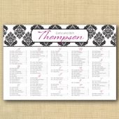 Brocade Wedding Seating Chart