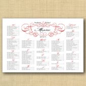 Fancy Frame Wedding Seating chart