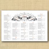 Regal Banner Wedding Seating Chart