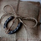 Lucky Horseshoe Ring Pillow