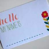 Springy name tags