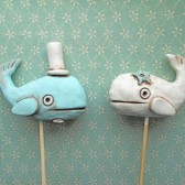 whale cake topper