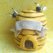 Bee Skep Cake Topper