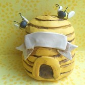 Bee Skep Cake Topper