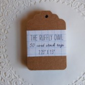 Kraft blank tags