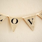 love bunting banner