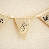 Mr & Mrs bunting banner